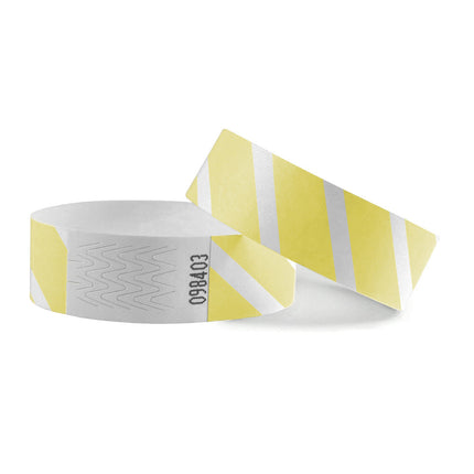 Bracelets Tyvek© rayés - 100 bracelets