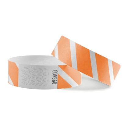 Bracelets Tyvek© rayés - 100 bracelets