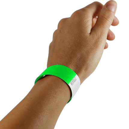 Bracelets Tyvek© - ensemble de 10 couleurs - 100 bracelets