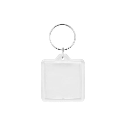 Porte-clés plexiglas carré - 40 x 40 mm - par pièce
