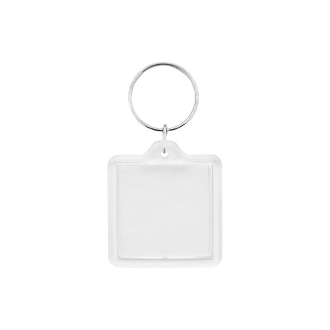 Porte-clés plexiglas carré - 40 x 40 mm - par pièce