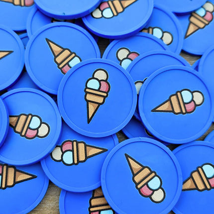 Jetons pour buvette glace Ø29 mm - 100 pièces