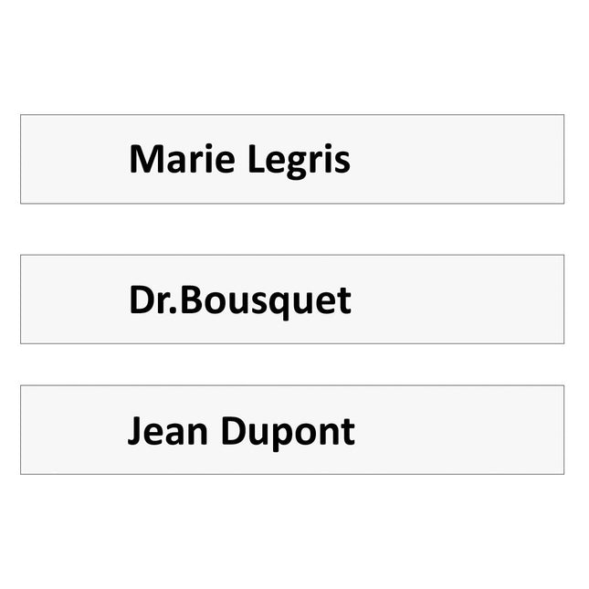 Étiquettes pour tableaux de présence - 110 x 18 mm - par pièce