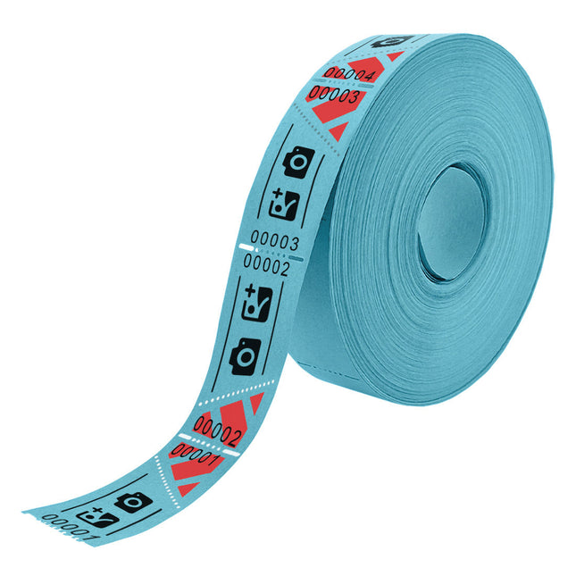 Tickets d'entrée personnalisés sur rouleau  - 57 x 30 mm - 1000 tickets