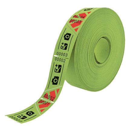 Tickets d'entrée personnalisés sur rouleau  - 57 x 30 mm - 1000 tickets
