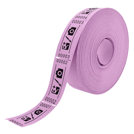 Rouleau avec tickets d'entrée personnalisés - 57 x 30 mm - 1000 tickets