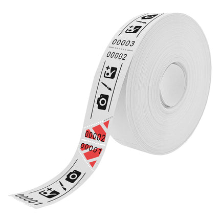 Tickets d'entrée personnalisés sur rouleau  - 80 x 30 mm - 1000 tickets