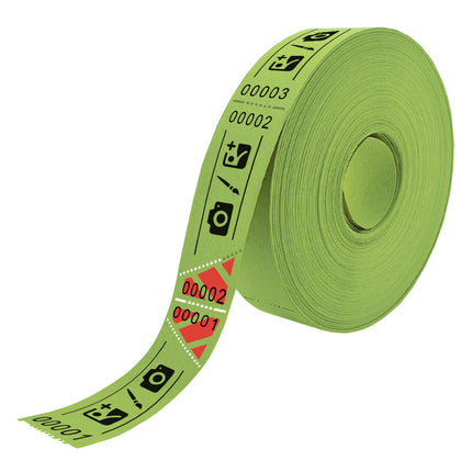 Tickets d'entrée personnalisés sur rouleau  - 80 x 30 mm - 1000 tickets