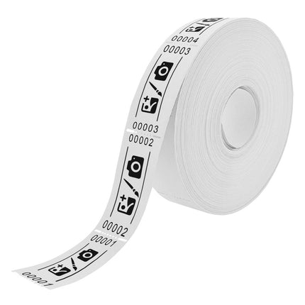 Rouleau avec tickets d'entrée personnalisés - 57 x 30 mm - 1000 tickets