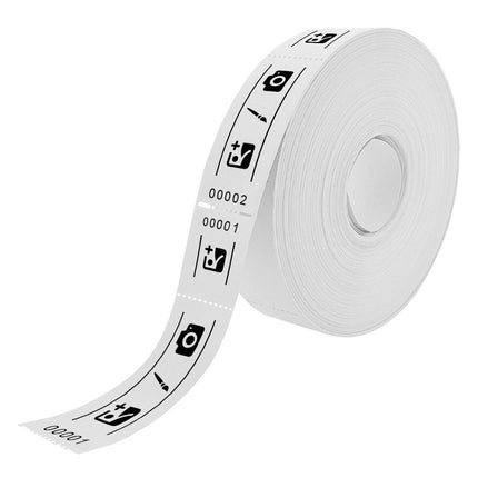 Tickets d'entrée personnalisés sur rouleau  - 114 x 30 mm - 1000 tickets