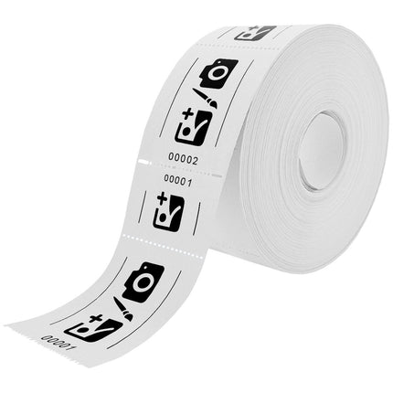 Tickets d'entrée personnalisés sur rouleau  - 114 x 60 mm - 1000 tickets