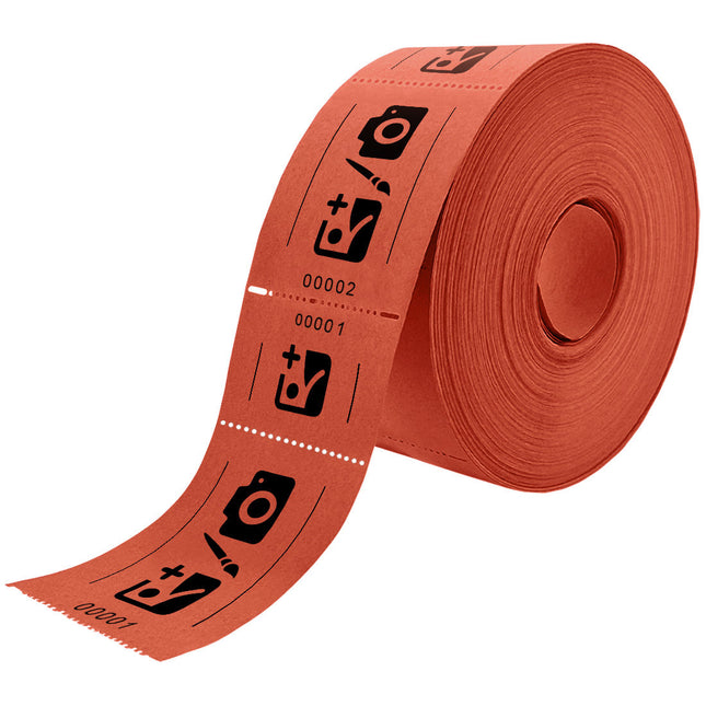 Tickets d'entrée personnalisés sur rouleau  - 114 x 60 mm - 1000 tickets