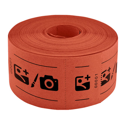 Tickets d'entrée personnalisés sur rouleau  - 114 x 60 mm - 1000 tickets