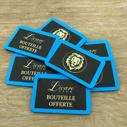 Jetons personnalisés rectangle - 50 x 35 mm - 100 pièces