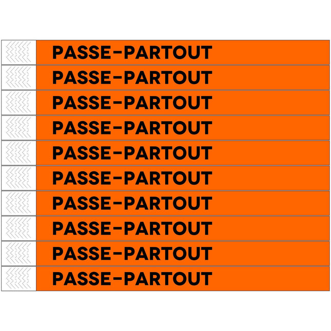 Bracelets Passe-partout Tyrex - 100 bracelets