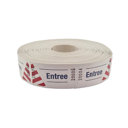 Ticket entrée sur rouleau - 1000 tickets