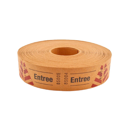 Ticket entrée sur rouleau - 1000 tickets