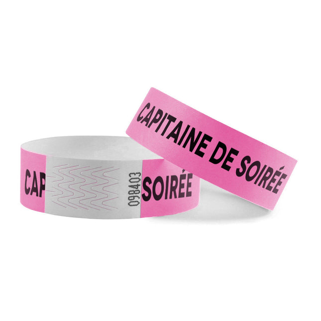 Bracelets Capitaine de soirée Tyrex - 100 bracelets