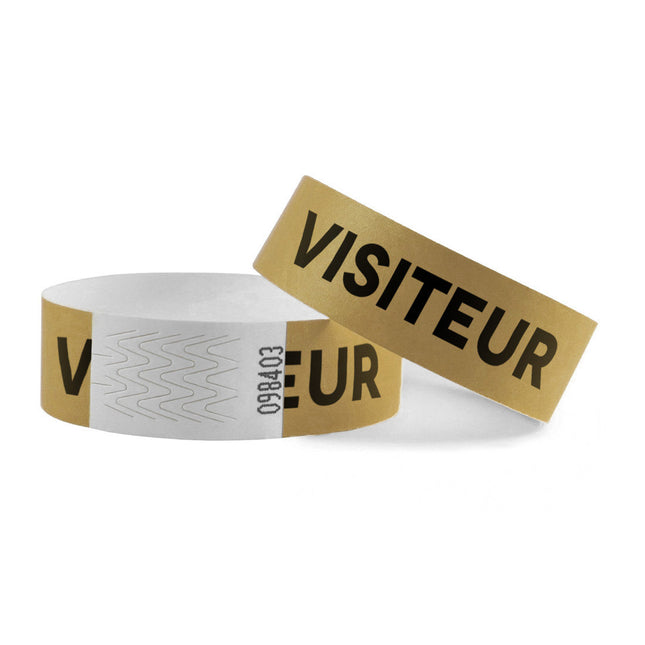 Bracelets Visiteur Tyrex - 100 bracelets