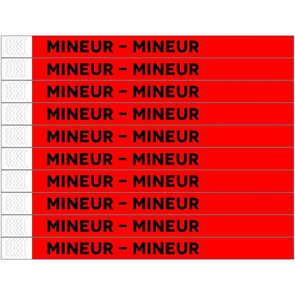 Bracelets Mineur Tyrex - 100 bracelets
