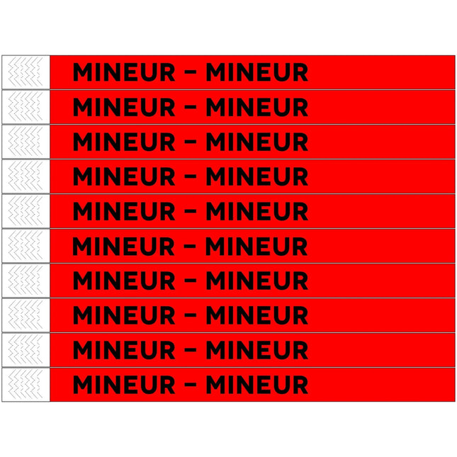 Bracelets Mineur Tyrex - 100 bracelets