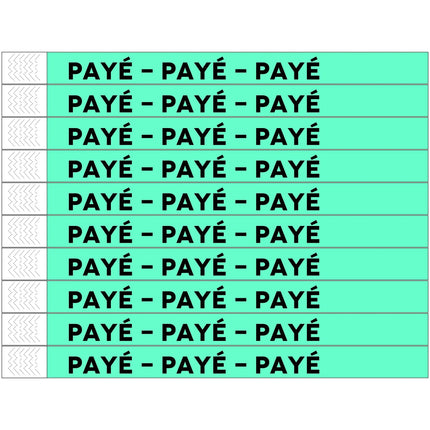 Bracelets Payé Tyrex - 100 bracelets
