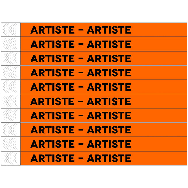 Bracelets Artiste Tyrex - 100 bracelets