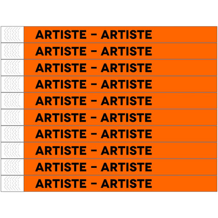 Bracelets Artiste Tyrex - 100 bracelets