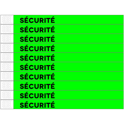 Bracelets Sécurité Tyrex - 100 bracelets