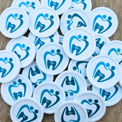 Jetons caddie personnalisés format 1 € - 100 pièces