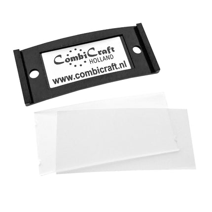 Badge nominatif noir vierge Polar avec aimant - par pièce