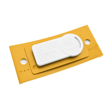 Badge nominatif jaune vierge Polar avec aimant - par pièce