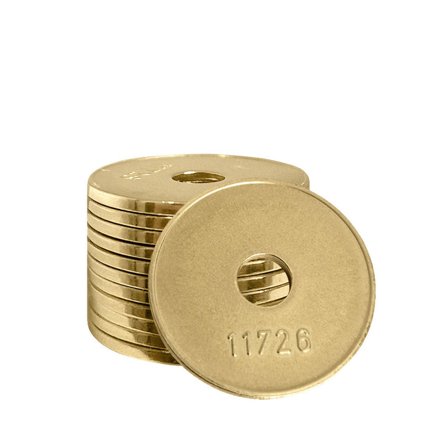 Jetons en laiton de référence Miele 11726 avec trou - 100 pièces