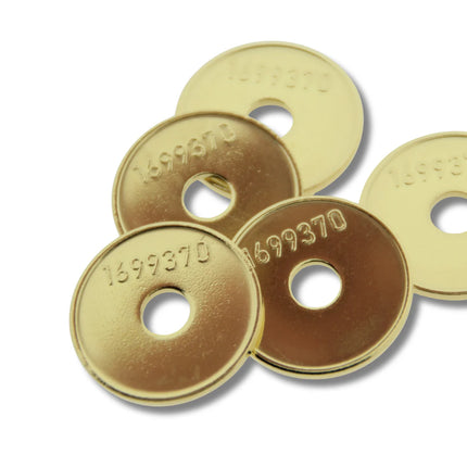 Jetons en laiton de référence Miele 1699370 avec trou - 100 pièces