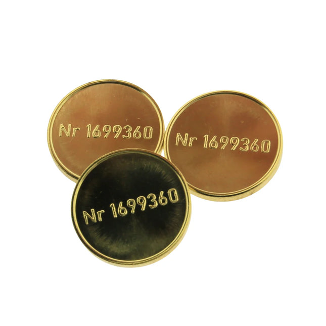 Jetons en laiton de référence Miele 1699360 - 100 pièces