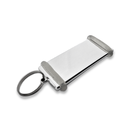 Porte-clés hôtel Bréda - aluminium - 77 x 34 x 5 mm - par pièce