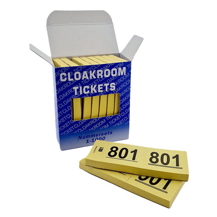 Carnets de tickets de tombola et tickets de vestiaire avec 6 carnets avec 1000 doubles numéros