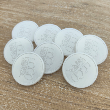 Jetons personnalisés gravés en relief - Ø29 mm - 1000 pièces