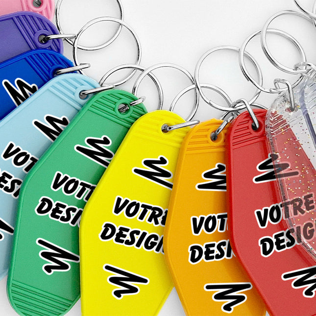 Porte-clés hôtel Hunter personnalisé - plastique - par pièce - 88 x 45 mm
