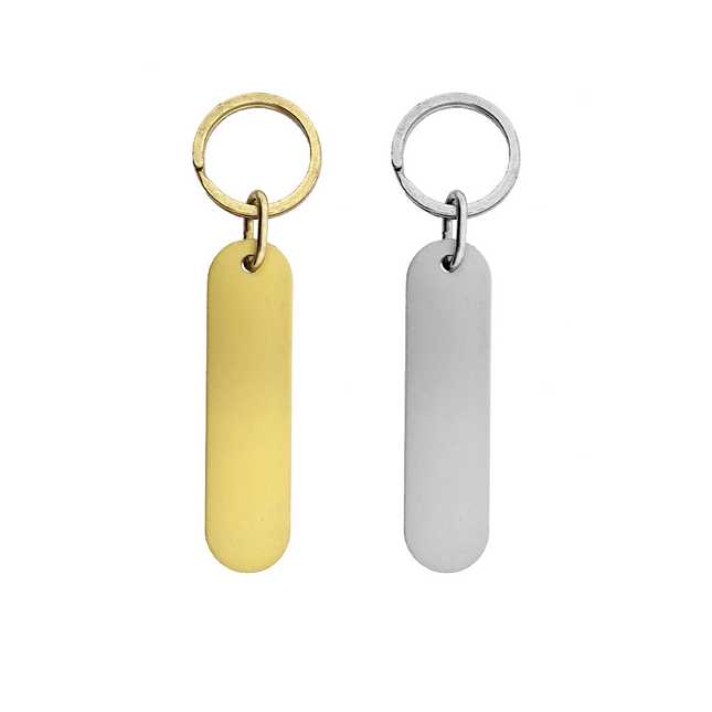 Porte-clés hôtel Victor Label - aluminium - 78 x 20 x 1,5 mm - par pièce