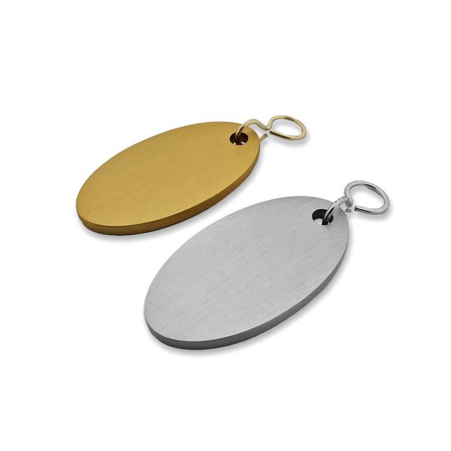 Porte-clés hôtel Cantal - aluminium - par pièce - 65 x 35 mm