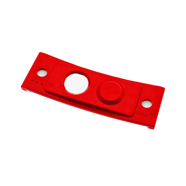 Badge nominatif rouge vierge Polar avec aimant - par pièce
