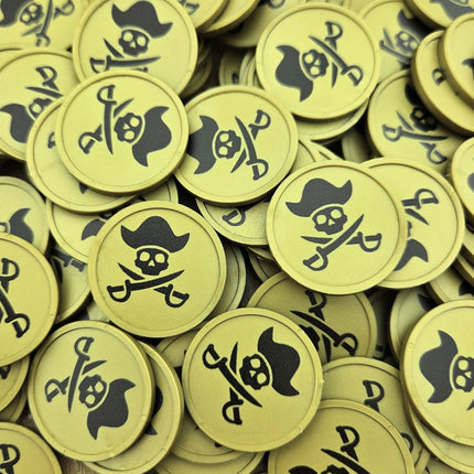Jetons pour buvette pièce de pirate Ø29 mm - 100 pièces
