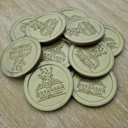 Jetons personnalisés gravés en relief - Ø29 mm - 1000 pièces