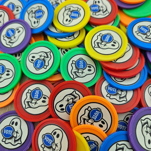 Jetons personnalisés ensemble de couleurs - Ø29 mm - 108 pièces