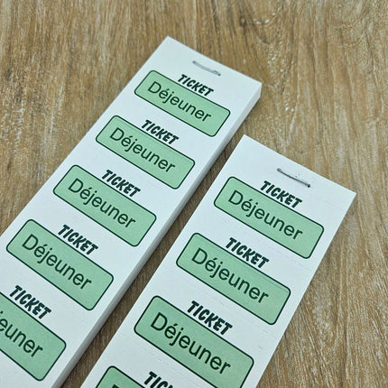 Carnet de tickets déjeuner - 1000 tickets