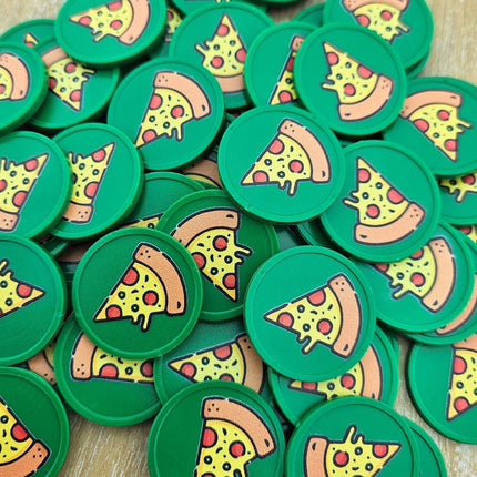 Jetons pour buvette pizza Ø29 mm - 100 pièces