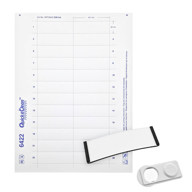 Insert papier pour badge nominatif Polar - par feuille