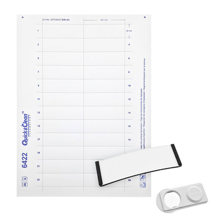 Insert papier pour badge nominatif Polar - par feuille