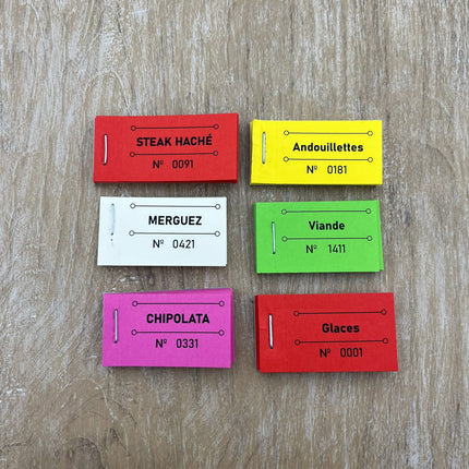 Carnet de tickets avec propre texte - 810 tickets